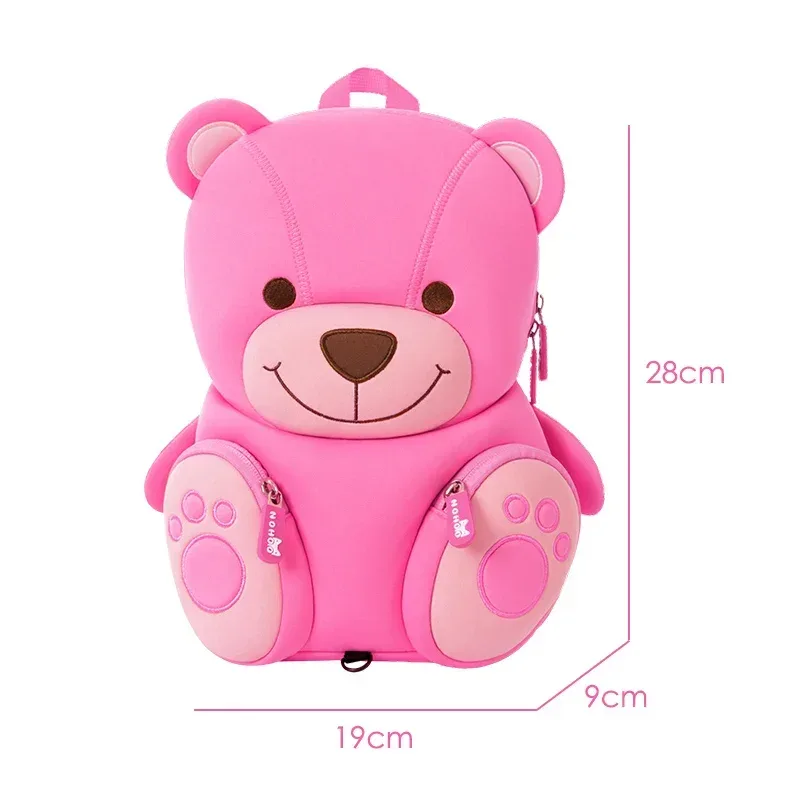 sac à dos rose en néoprène pour fille, observateur, cuillère à cuillère, mignon ours, pour l'école, maternelle, pour enfant, kawaii, plecak, nouvelle collection 2025