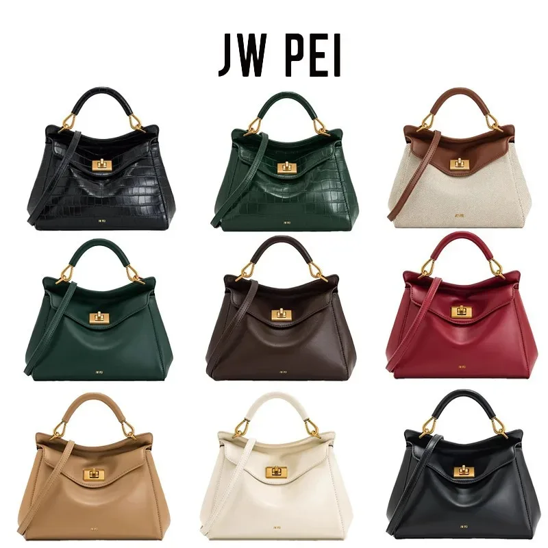 sac lock bag jw pei, sac à bandoulière en cuir véritable tendance, lucia lock bag, sac à main polyvalent haut de gamme