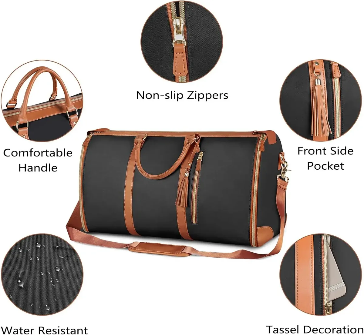 sac de voyage pliable pour femmes, sac à vêtements pratique, grand sac polochon en cuir pu, sac de voyage d'affaires pour femmes