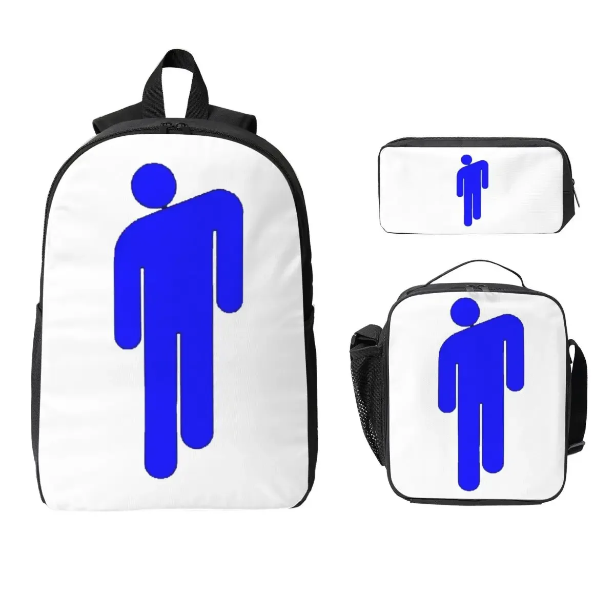 sac à dos pour étudiant, sac d'école, sac à bandoulière pour ordinateur portable, sac à dos pour album musical hit me hard and soft, sac à déjeuner isotherme 3 pièces, trousse à crayons