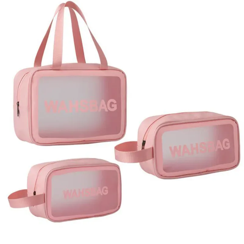 sac de voyage portable pour femmes, trousse de maquillage transparente, imperméable, pour cosmétiques et soins de la peau, trousse de beauté