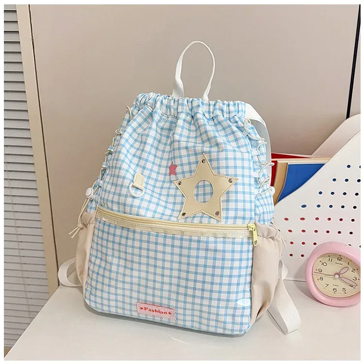 sac à dos ita en nylon style universitaire, nouveau sac seau polyvalent à cordon et nœud pour le quotidien et les voyages