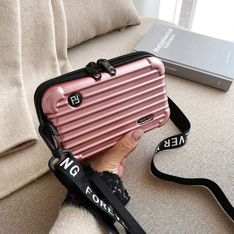 nouvelle mini valise, trousse de maquillage portable pour femme, trousse de maquillage grande capacité, trousse de maquillage imperméable à bandoulière pour extérieur
