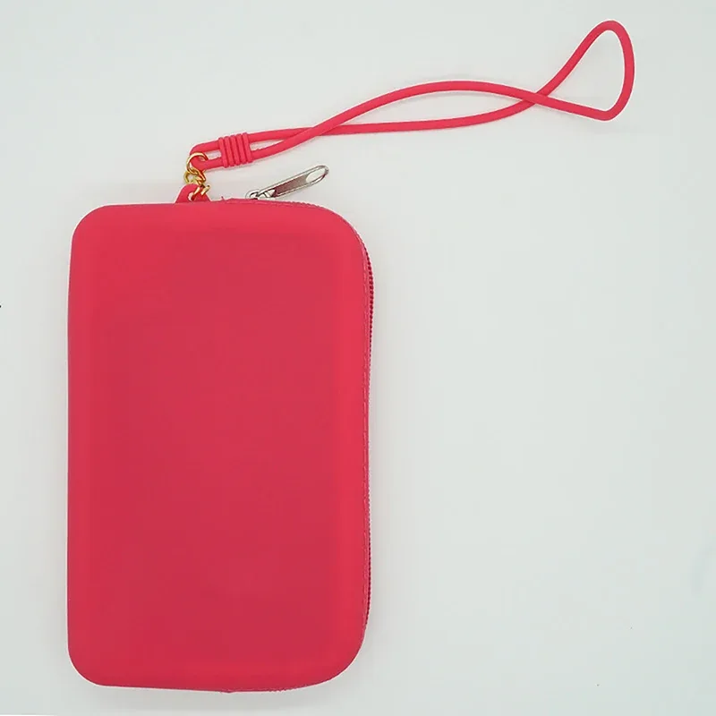 sac de rangement cosmétique carré en silicone, étui étanche, porte-pinceau de maquillage de voyage, sac de rangement numérique portable, 1 pièce
