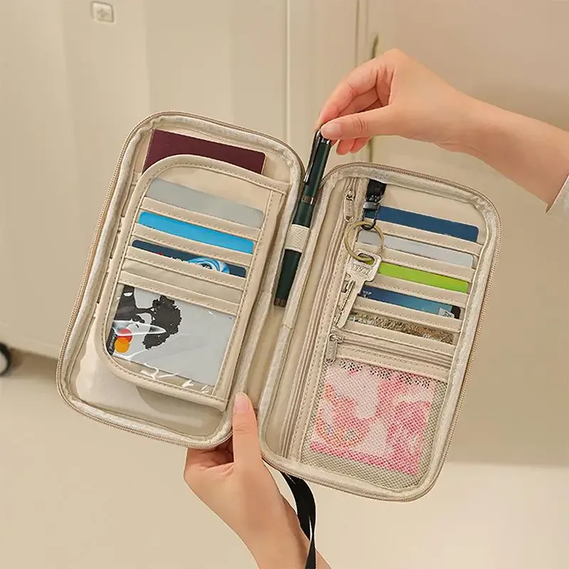 organisateur d'accessoires de voyage, 1 sac à documents avec porte-cartes, plusieurs compartiments pour un emballage efficace, voyages d'affaires et tourisme