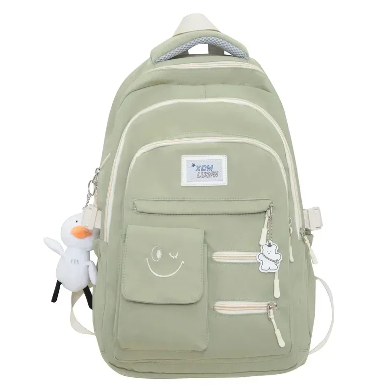 sac à dos en polaire de grande capacité pour filles, sacs à dos de voyage en plein air, grands sacs d'école, lettre, carillon de rue, mignon, nouveau