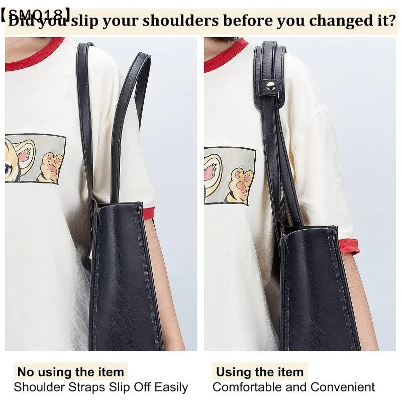 coussin de bandoulière en cuir pu, coussin doux, ajustement facile, soulagement de la pression pour sacs à main, sacs à dos, usage quotidien【smq】