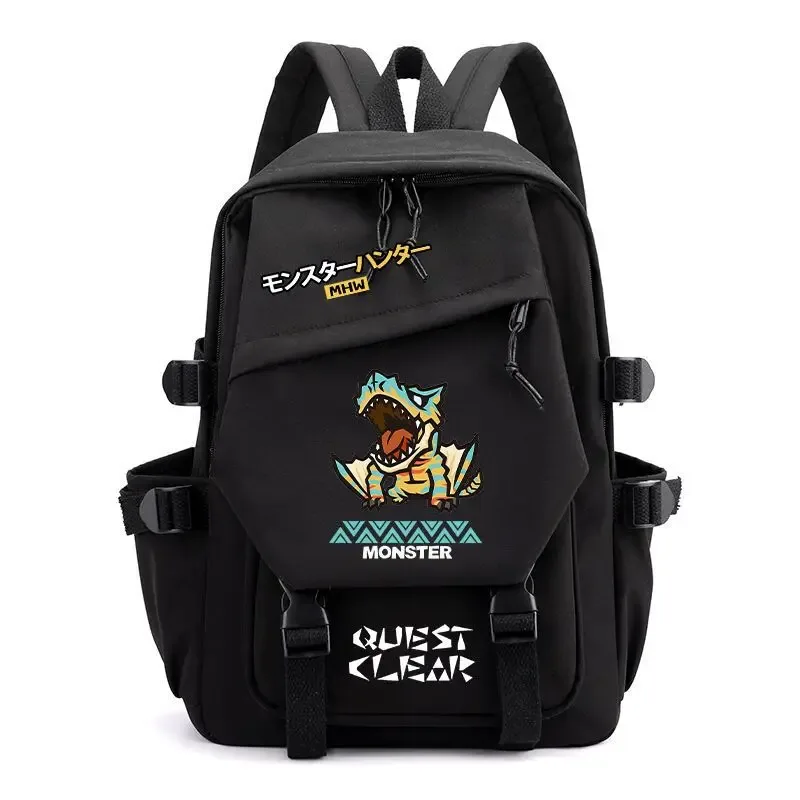 sac à dos monster hunter wilds felyne rathian, sac à dos à bandoulière, sac d'école pour étudiants, sac à dos tendance, sac de voyage
