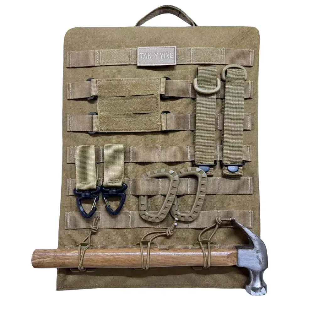 organisateur de rangement tactique extérieur suspendu multifonctionnel, plaque d'extension réglable pour sac à dos, accessoires