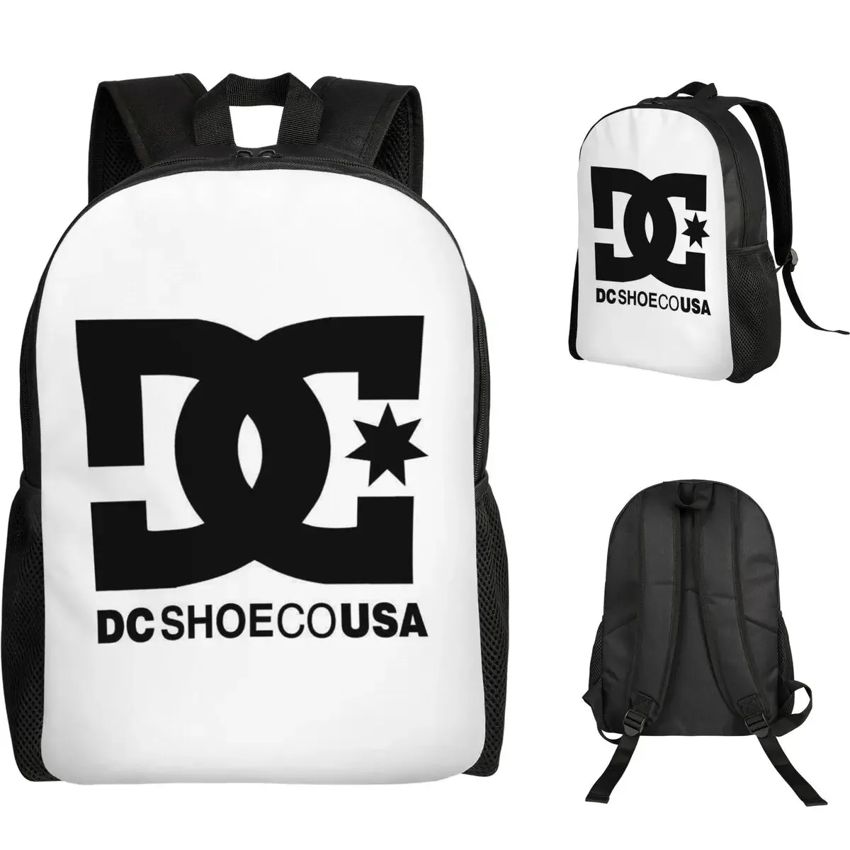 sac à dos dc shoe co pour étudiants, garçons et filles, sac d'école, sac à bandoulière pour ordinateur portable