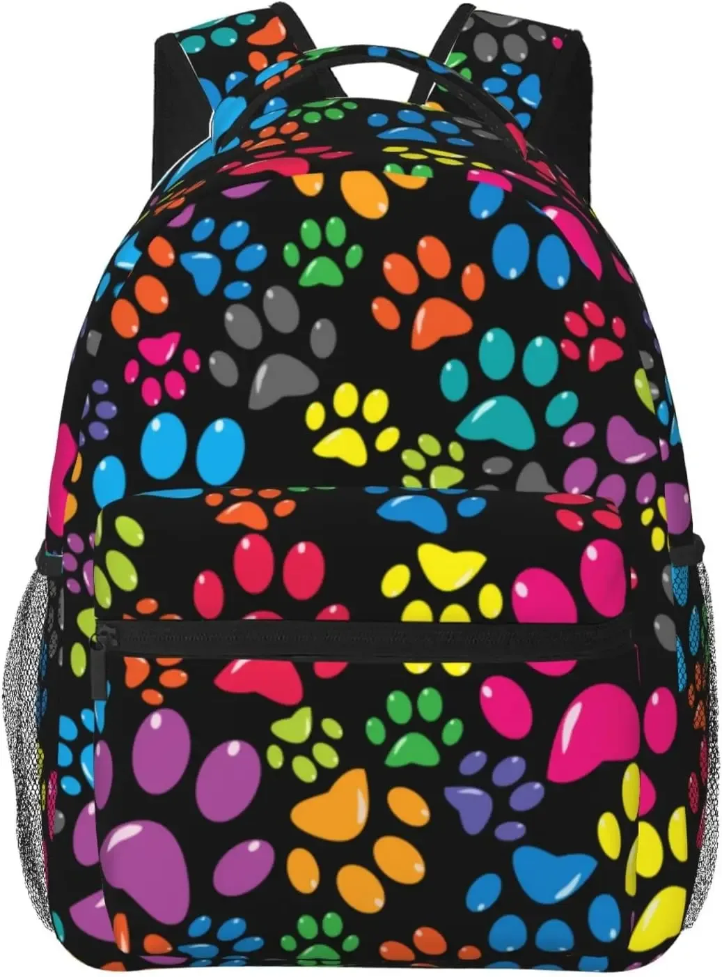 sac à dos léger à imprimé patte de chien bleu pour hommes et femmes, sac à livres universitaire, sac à dos de voyage décontracté, sac à dos pour ordinateur portable, mignon