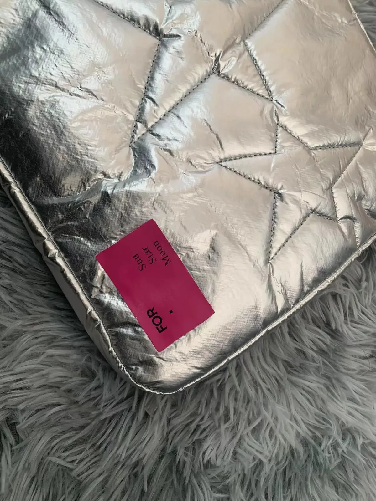 sac à dos esthétique pour ordinateur étanche, sac de stock léger pour ordinateur portable, sac carré argenté, étoile y2k, nouveauté 2023