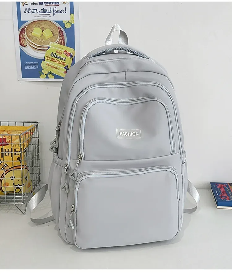 sac à dos décontracté de grande capacité pour collégiens, grande taille, pour filles, simple, couleur unie, voyage, sport, en vente