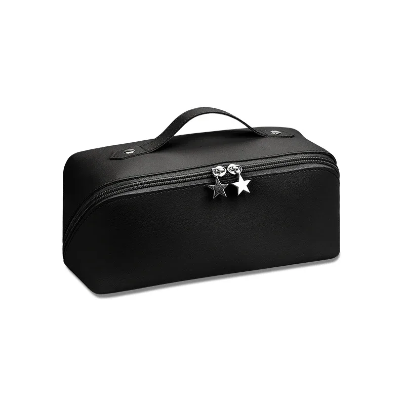 sacs à cosmétiques pour femmes, pochette de maquillage élégante en cuir pu, organisateur de produits de toilette de voyage, sac à main de rangement, fourre-tout de maquillage coréen