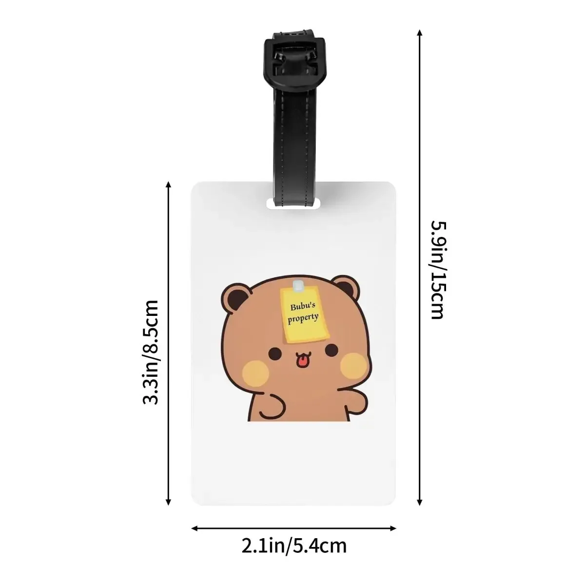 étiquettes à bagages bubu dudu panda et brownie bear couple v8 2024, étiquettes de valise, étiquettes de voyage, étiquettes d'embarquement, porte-étiquettes, nom, adresse