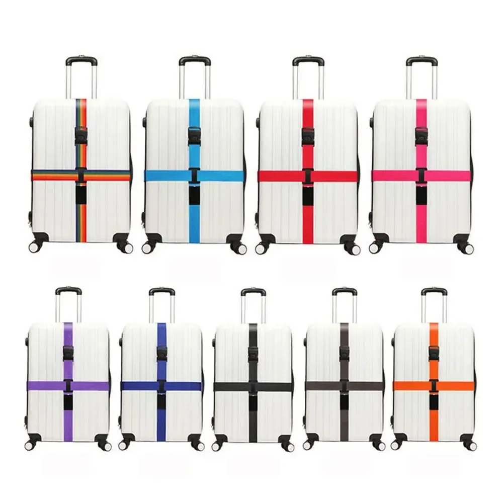 sangle de bagage de voyage réglable avec verrouillage par mot de passe, ceinture d'emballage, verrouillage sécurisé des bagages, antivol, ceinture de faisceau de bagages