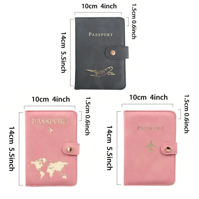 étui pour passeport vintage en cuir, porte-passeport pour femmes et hommes, organisateur de carte de crédit bancaire, mallette de rangement/accessoires de voyage