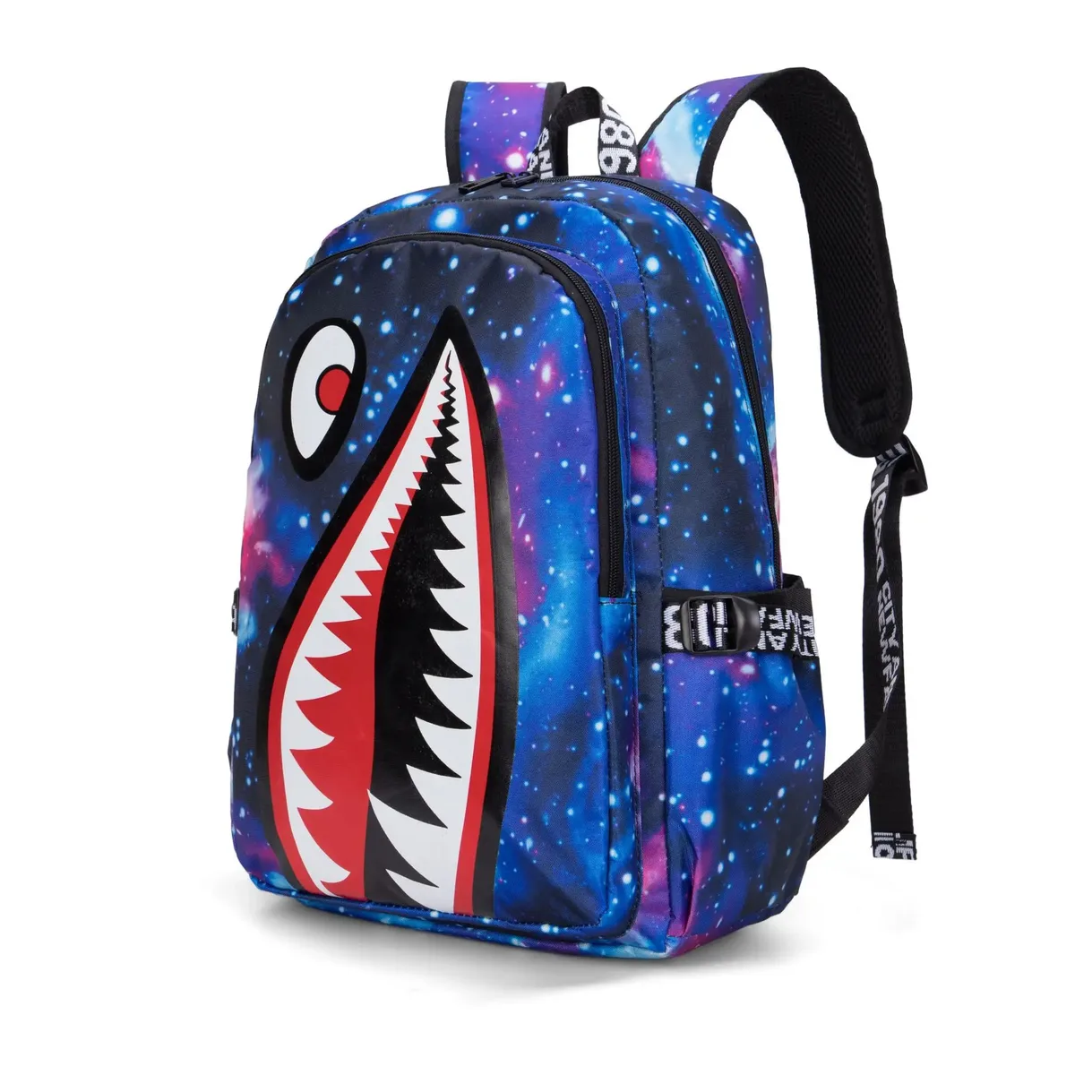 sac à dos pour enfants, motif requin, grande capacité, léger, simple, sac à dos de dessin animé