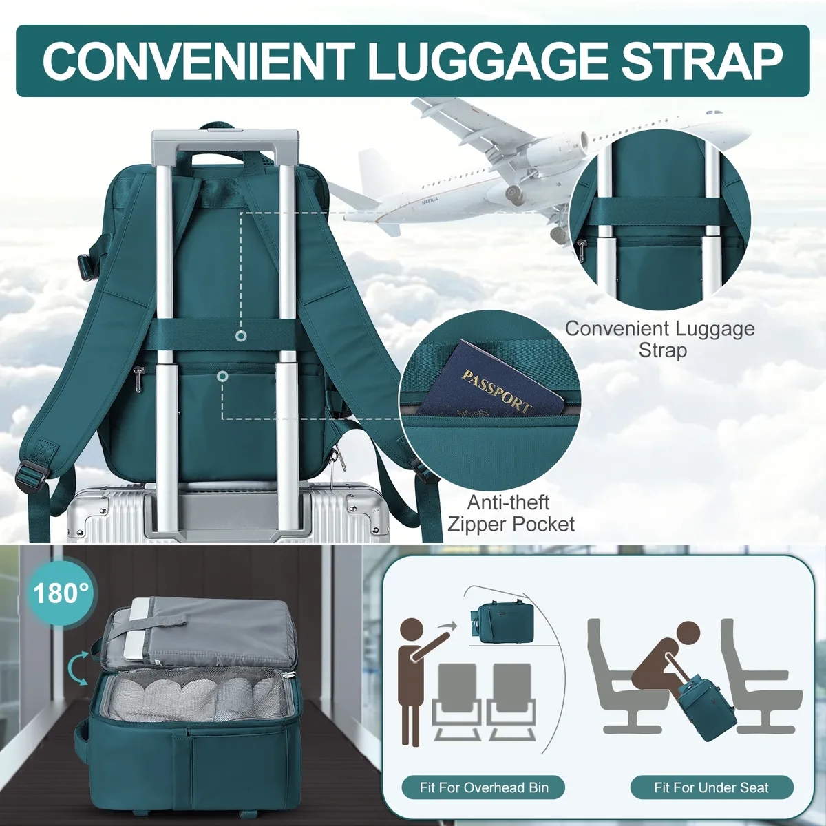 sac à dos 40x20x25 ryanair sac à dos de voyage pour hommes femmes sac de cabine bagage affaires week-end sac cabina sac à dos pour ordinateur portable