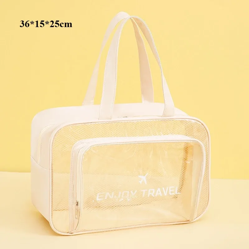 sac de lavage fitness à séparation humide et sèche, sac de rangement de voyage polyvalent, sac à cosmétiques portable en pu imperméable, 1 pièce, nouveau