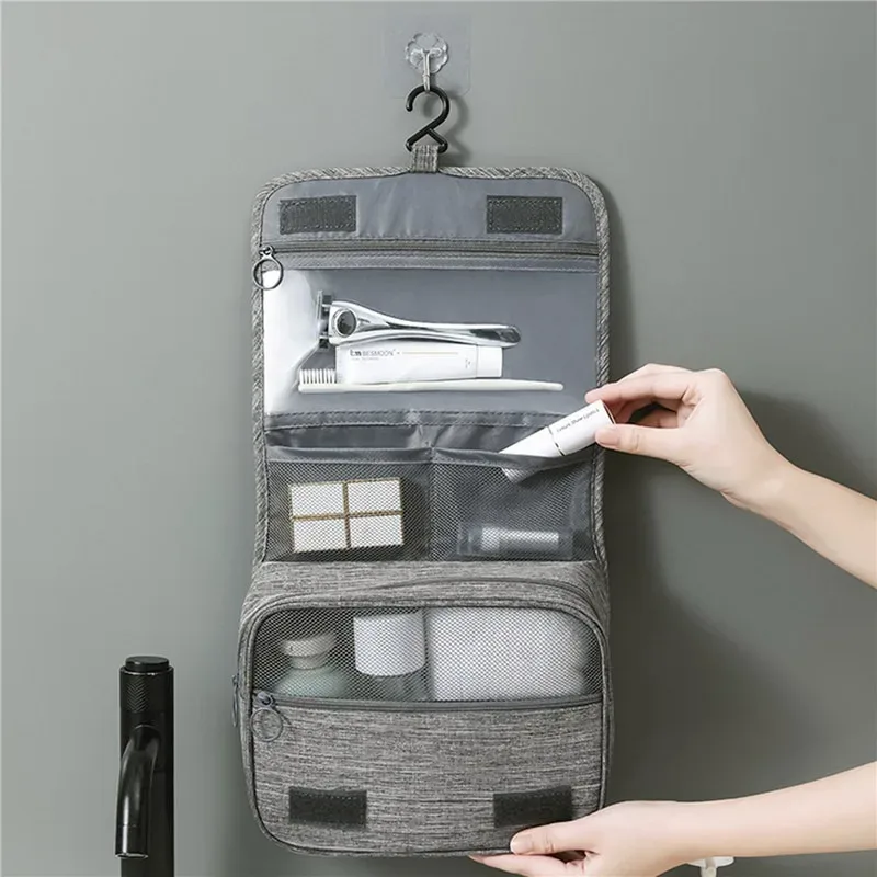Sac de rangement de voyage, organisateurs de rangement de cosmétiques, sac de rangement de maquillage de grande capacité, sac de lavage portable, Organization de rangement à domicile