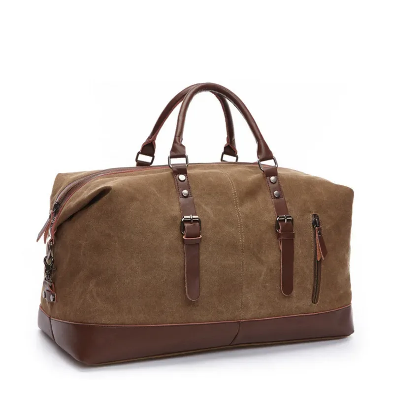 sac à main en toile rétro pour hommes, sac à bagages, sac à dos initié, grande capacité, courte distance, tendance de la mode