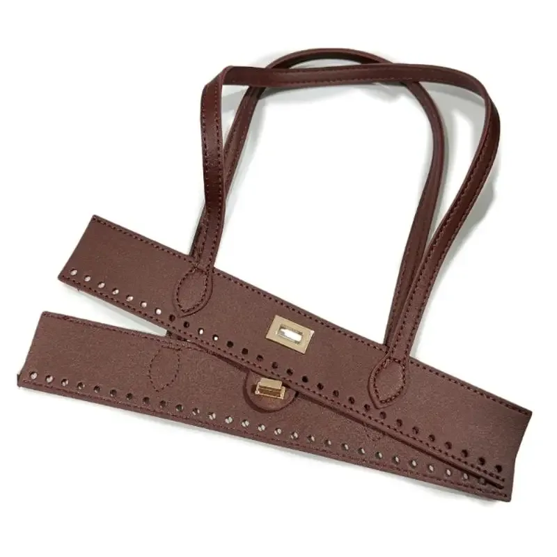 poignée de remplacement en pu tressé pour accessoires de fabrication de sacs à main diy, poignée robuste pour projets de sacs fourre-tout