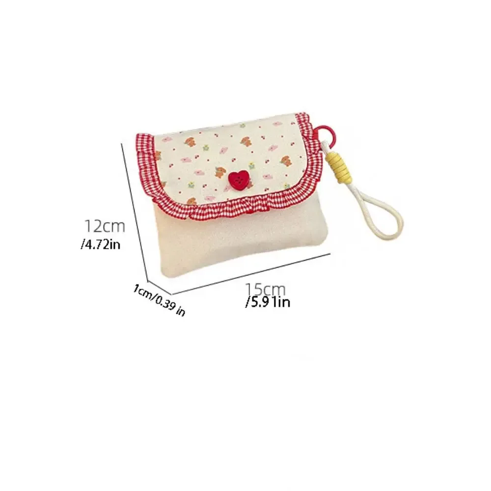 sac de rangement grande capacité pour serviettes hygiéniques, pochette imprimée, trousse de maquillage florale, sac portable pour petits objets, mini trousse de toilette, extérieur