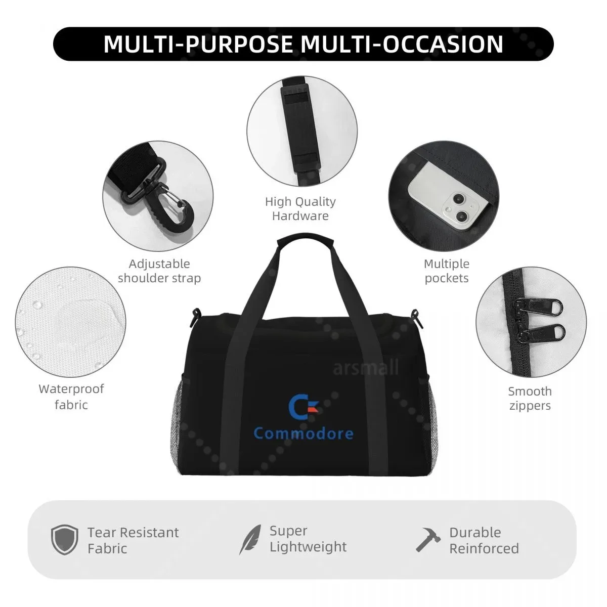 cool commodore – sac de voyage à main, léger, durable, étanche, pour femmes et hommes