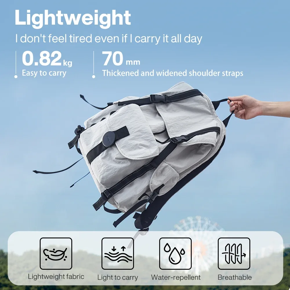 mixi – sac à dos de voyage pour ordinateur portable de 18 pouces, approuvé par le vol, convient à un ordinateur portable de 16 pouces, léger et étanche, pour randonnée