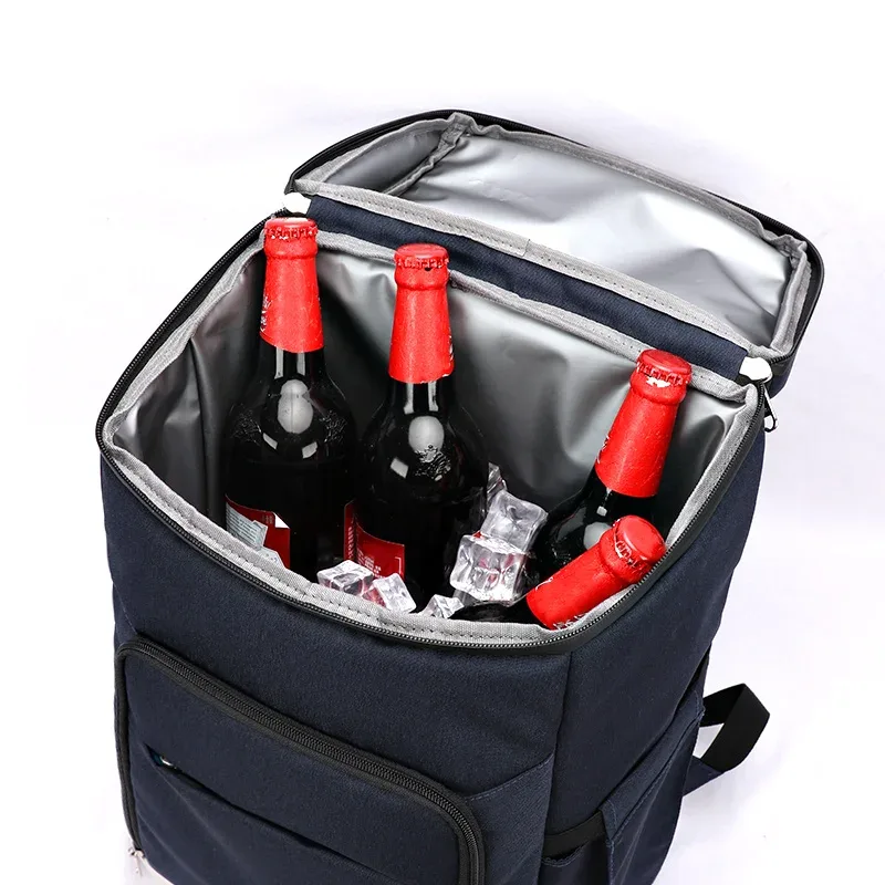 Sac à dos isotherme pour pique-nique, grand sac thermique, épais, étanche, extérieur, réfrigérateur, garde au frais, adapté
