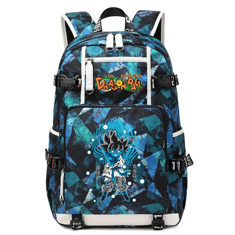 sac à dos d'école imprimé dragon ball z, sac à dos de voyage de grande capacité pour enfants et adolescents
