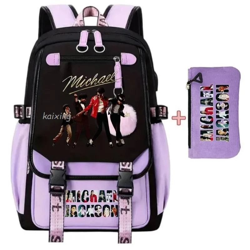 Nouveaux sacs à dos King of Pop, sac d'école pour garçons et filles, sac à dos pour ordinateur portable, pour adolescents, filles, femmes, imprimé, Mochila Escolar, cadeau de vacances