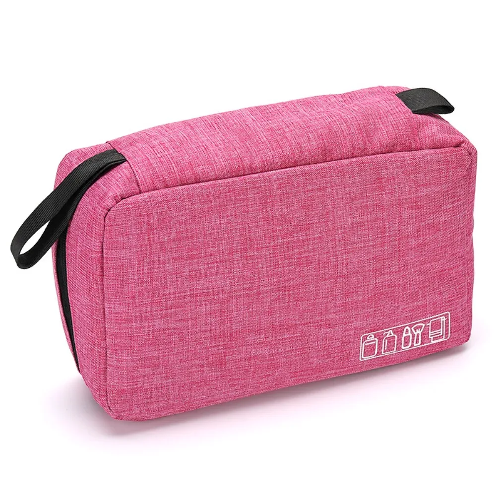trousse de toilette pour homme en tissu oxford, résistante à l'eau, à suspendre, avec plusieurs compartiments et poignée robuste