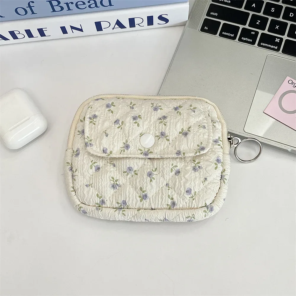 dessin animé mignon petit voyage cosmétique rouge à lèvres écouteur carte portable sac de rangement sac à main femmes cadeau pochette dans les sacs de maquillage organisateur