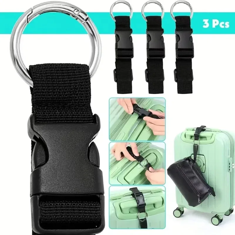 sangle de fixation pour bagages de voyage, sangle externe pour sac à dos avec boucle de déverrouillage, sangle portable, ceinture de bagage, support de veste bdk01