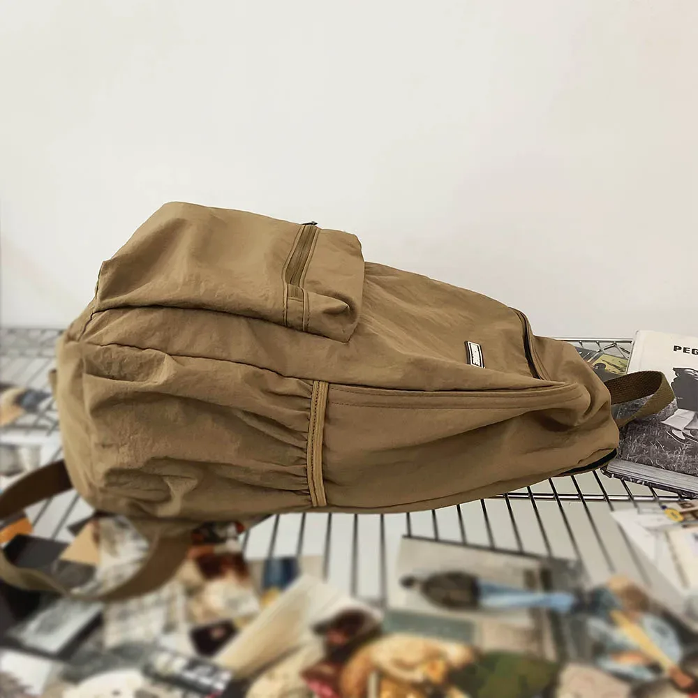 2025 nouveau sac à dos pliable pour femmes, sac à dos de grande capacité, sac à dos d'ordinateur version coréenne simple