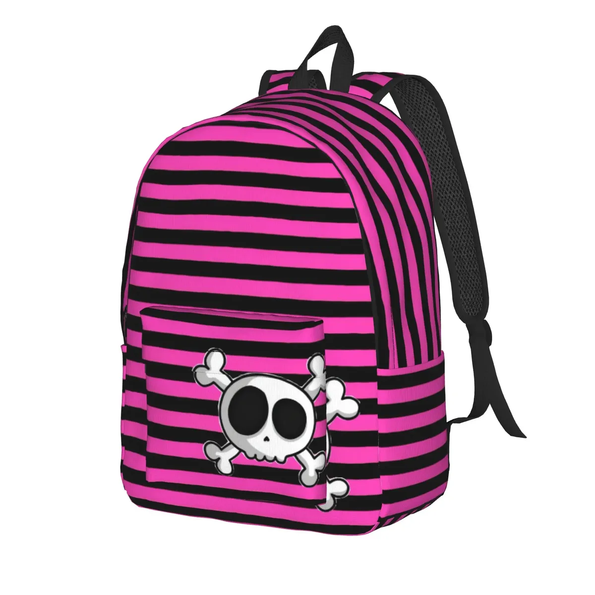 sac à dos punky pink emo, style outdoor, design étudiant, respirant, joli sac à dos scolaire