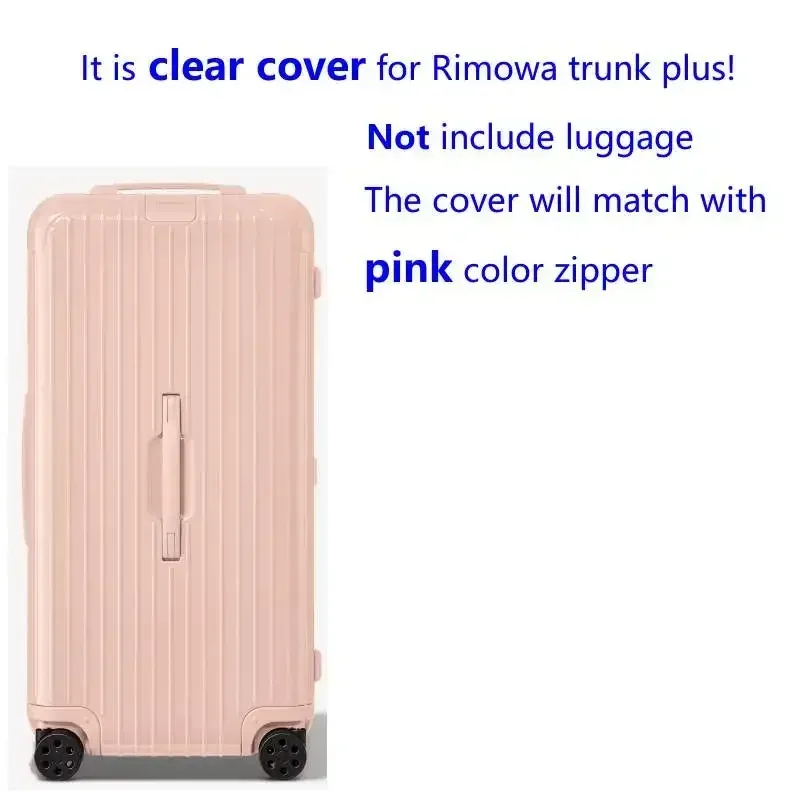 housses de bagages pour rimowa essential trunk plus, protecteur de valise avec fermeture éclair, housse en pvc épais, accessoires de voyage, 33 pouces