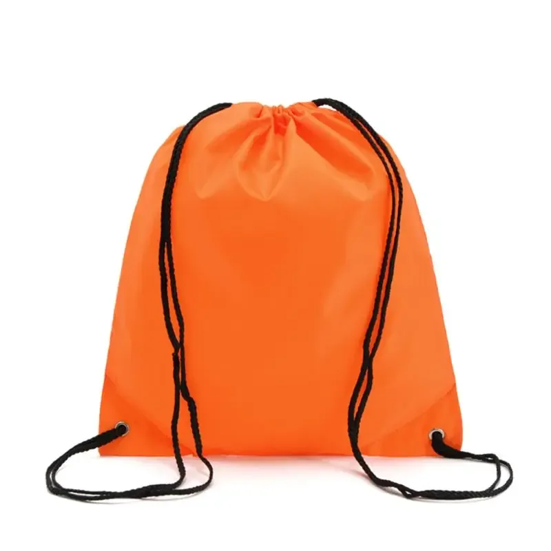 sac de sport oxford portable 210d, sacs à cordon en nylon, sac à dos d'équitation avec ceinture, sac à chaussures à cordon de serrage pour vêtements, vente en gros
