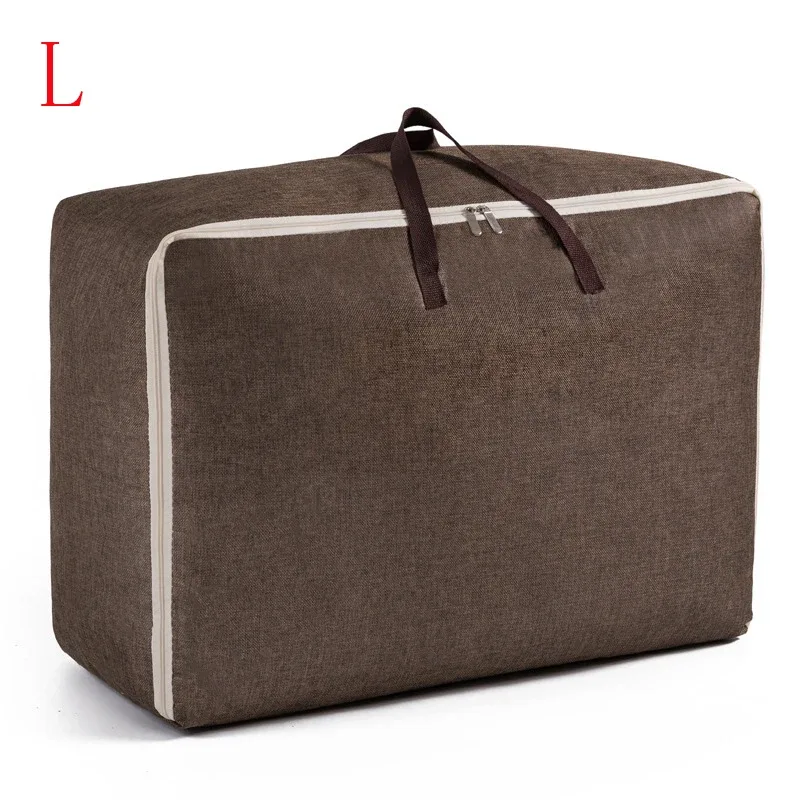 sac à bagages portable, sacs de rangement pour vêtements de voyage, sac à main à fermeture éclair, anti-poussière, gril en coton, grand sac de sport à main