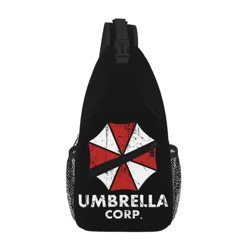 umbrella corporation sling chest bag – sac à dos quotidien durable et imperméable, à bandoulière, pour hommes et femmes, pour voyage, randonnée, sac à dos de jour