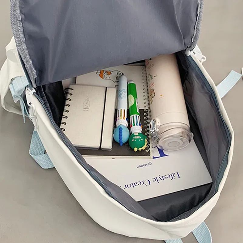 sac à dos d'école pour filles, grande capacité, multi-poches, pour adolescentes, kawaii, nouvelle collection 2023