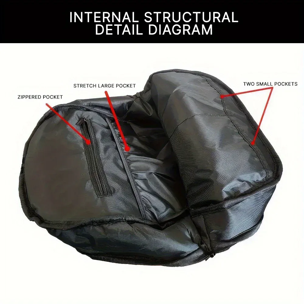 sac à dos à blocs colorés, tissu léger et durable avec fermeture à glissière, imprimé animé tendance pour le travail scolaire et le week-end