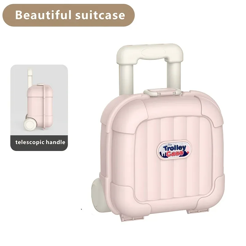 valise compacte peu encombrante avec roulettes universelles, portable pour les amis, les proches, les courts voyages, les activités de plein air, le rangement et le transport.