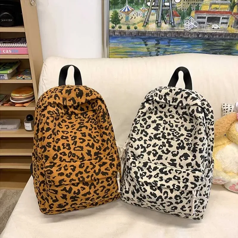 sacs à dos de voyage imprimés léopard pour femmes, sac d'école léger de grande capacité, sac à dos de loisirs pour étudiants