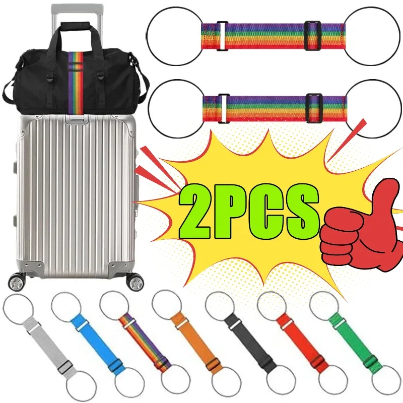 sangle élastique réglable pour bagages, 1/2 pièces, ceintures de sécurité pour valises, accessoires de voyage