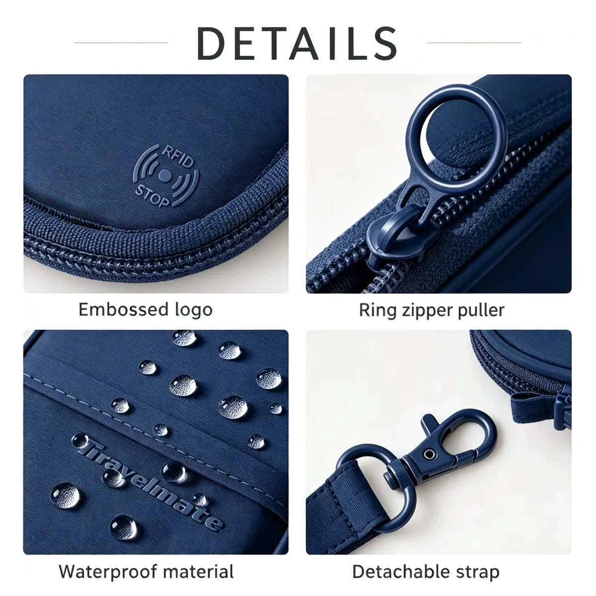 porte-passeport bloquant rfid, portefeuille de voyage, durable, antivol, fentes pour cartes, étui de protection, organisateur de voyage pour femmes et hommes