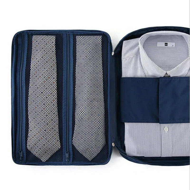 sac de voyage pour chemises, sac pour cravates, sac de rangement multifonctionnel pour voyages d'affaires, sac organisateur de vêtements