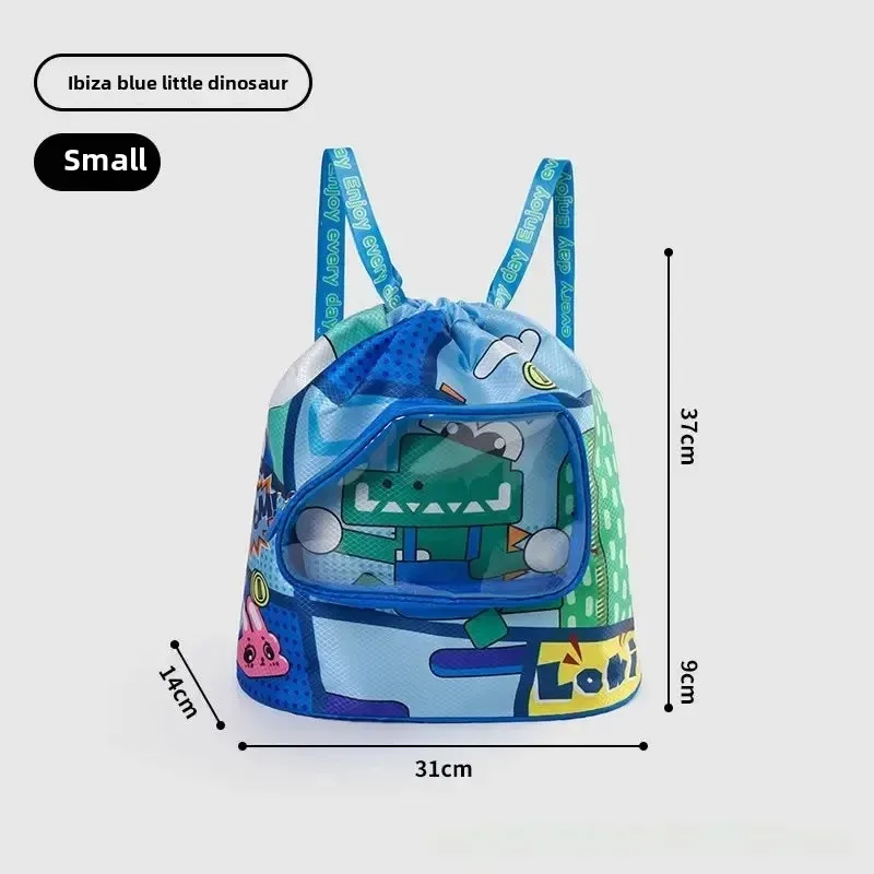 sac de natation pour enfants étudiant mignon dessin animé double épaule sac à dos poche mâle femme séparation étanche stockage b